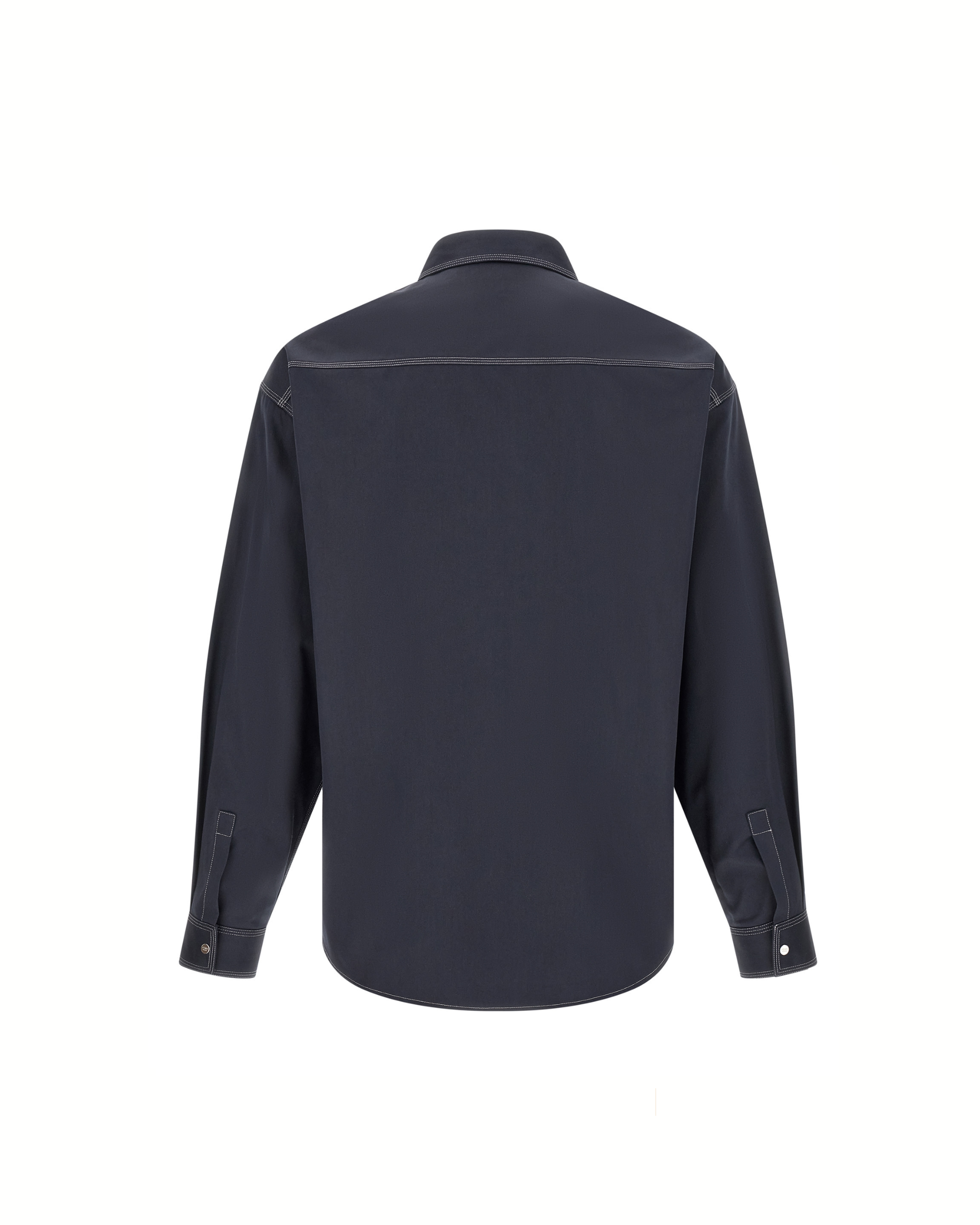 Fendi Selleria Cotton Shirt Dark Blue