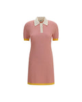 Fendi – Short Fitted Cotton & Silk FF Dress