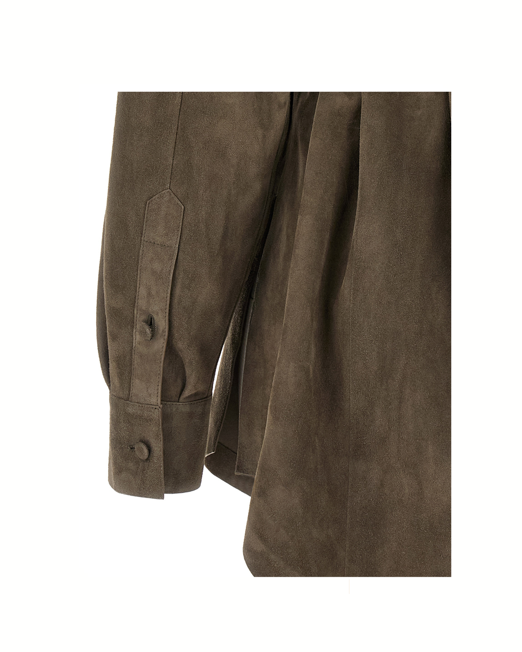 Fendi Suede Belted Leather Shirt