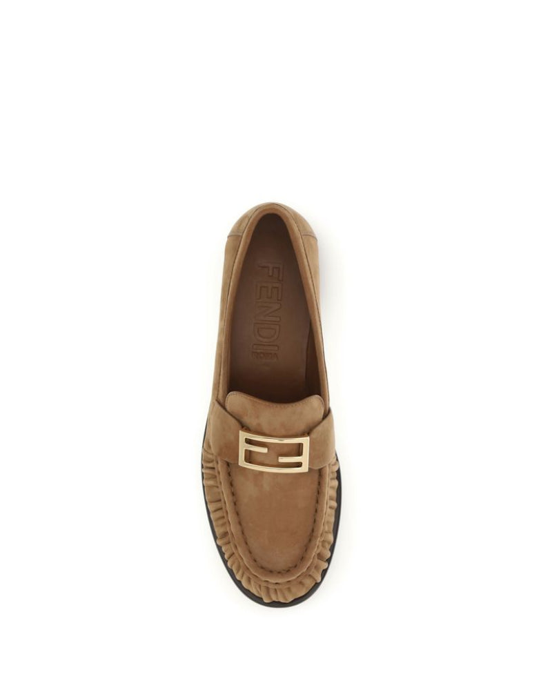 Fendi – Suede FF Loafers Brown