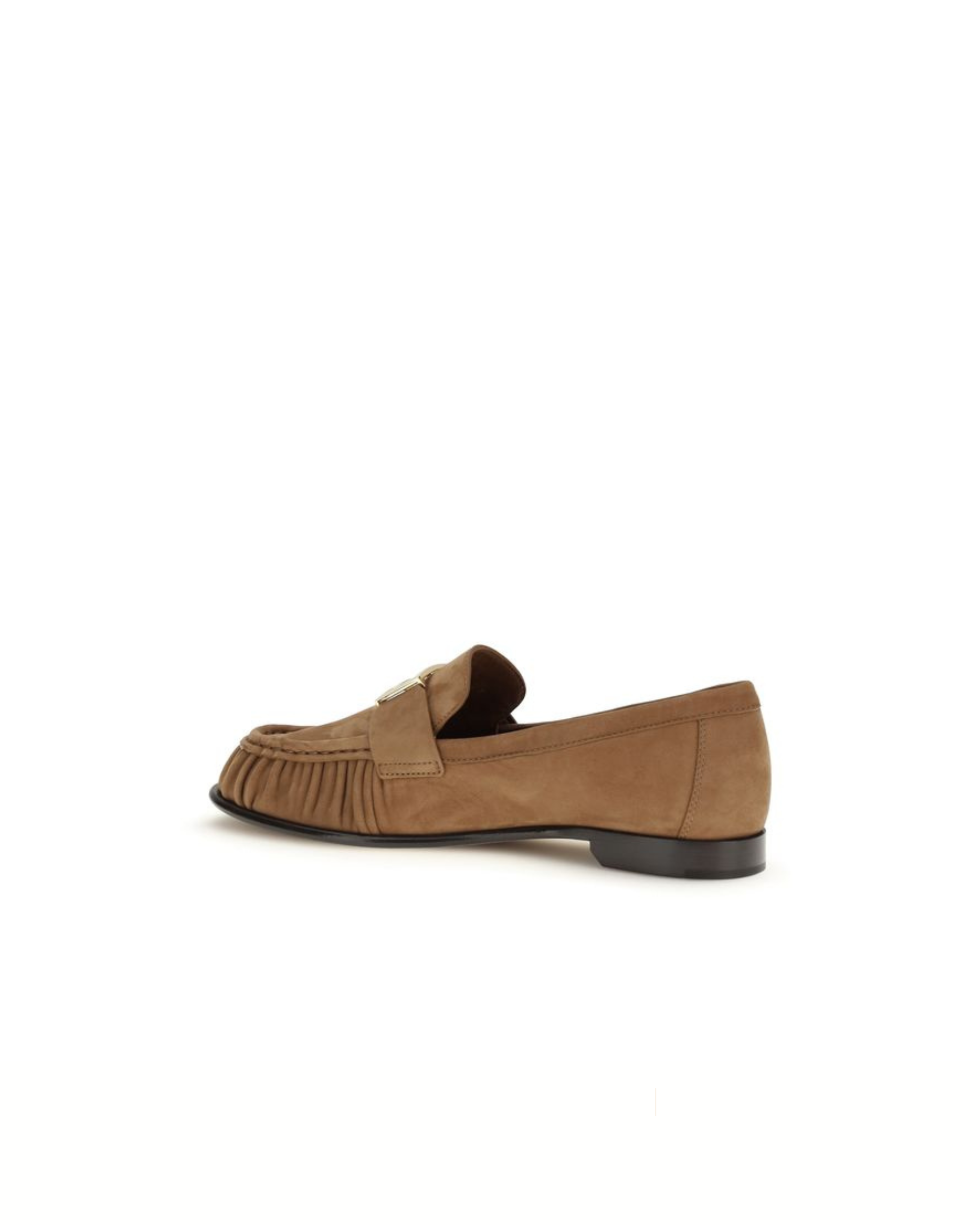 Fendi Suede FF Loafers in Suede Marrone Camel