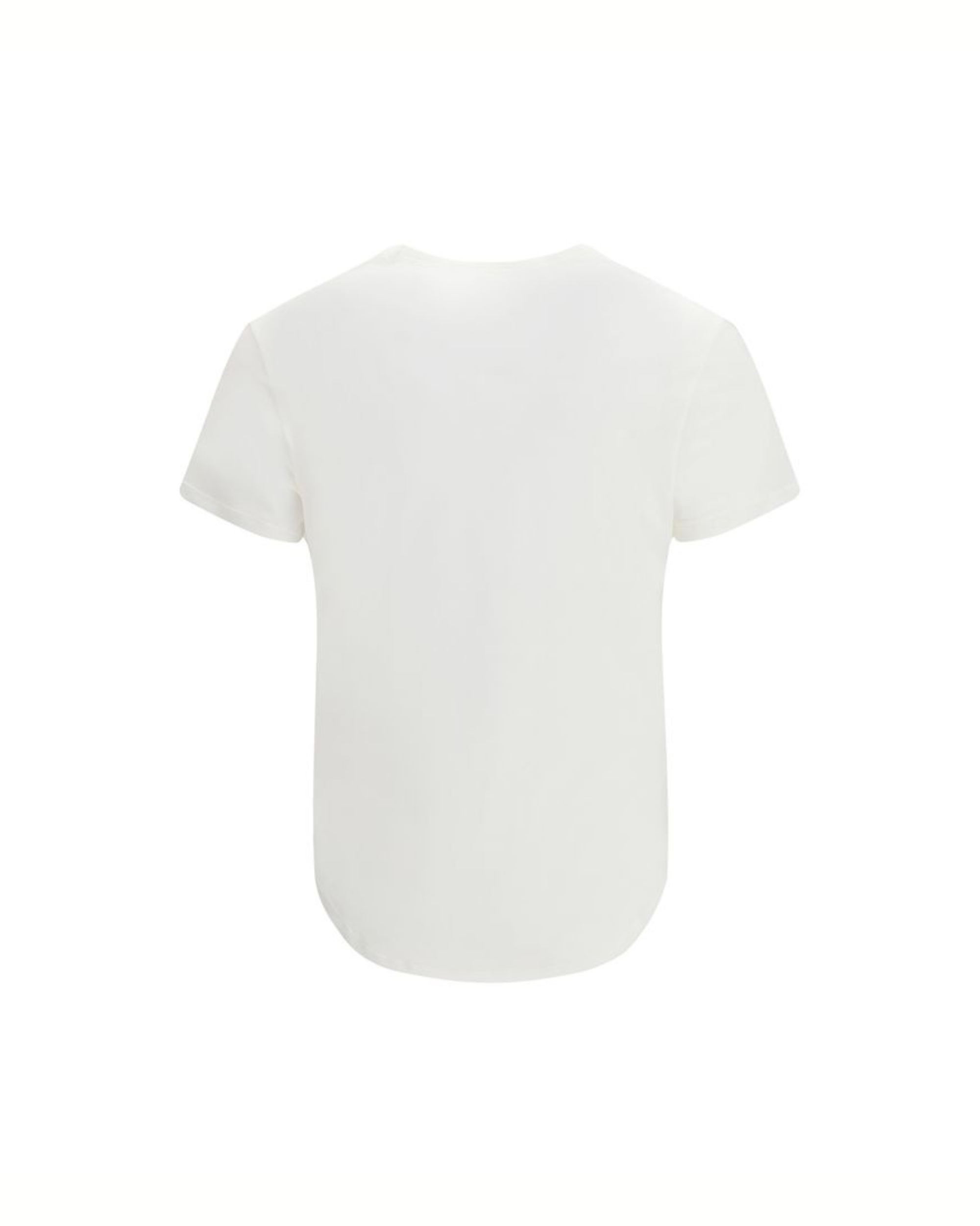 Fendi T-Shirt Noi in Jersey di Cotone Bianco