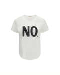 Fendi T-Shirt Noi in Jersey di Cotone Bianco