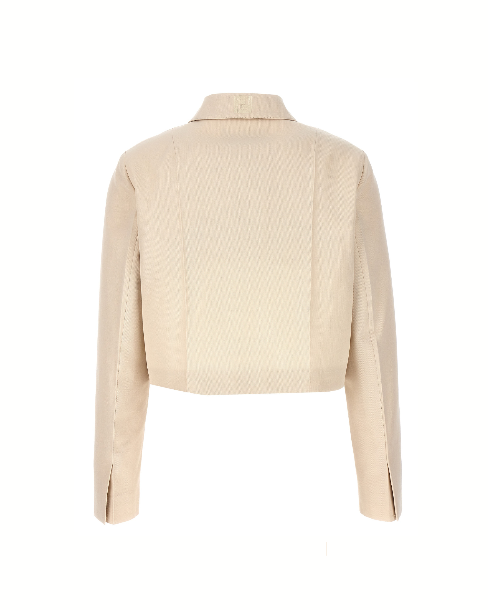 Fendi Tailored Crop Gabardine Jacket