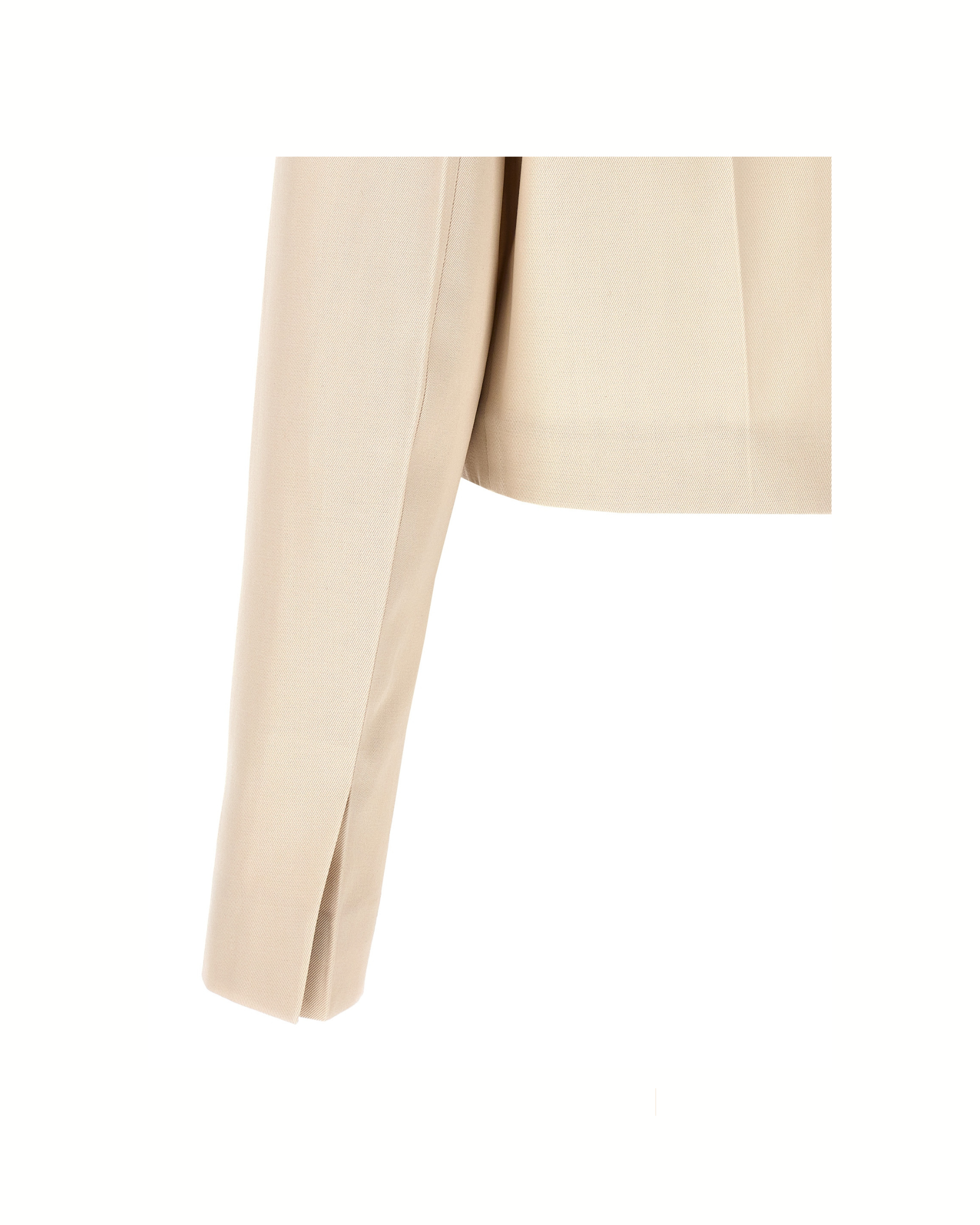 Fendi Tailored Crop Gabardine Jacket