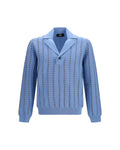 Fendi – Trompe-l’Œil Selleria Knit Sweater Light Blue