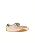 Fendi - Wave Pulse Sneakers in Camoscio e Raso Plissettato Rosa