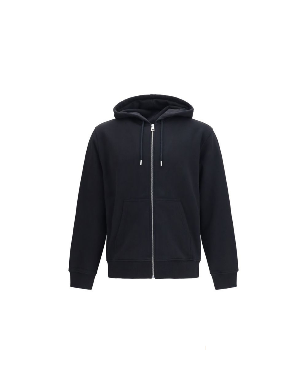 Givenchy – Felpa Nera con Cappuccio e Zip in Cotone con Stampa Photographic Negative