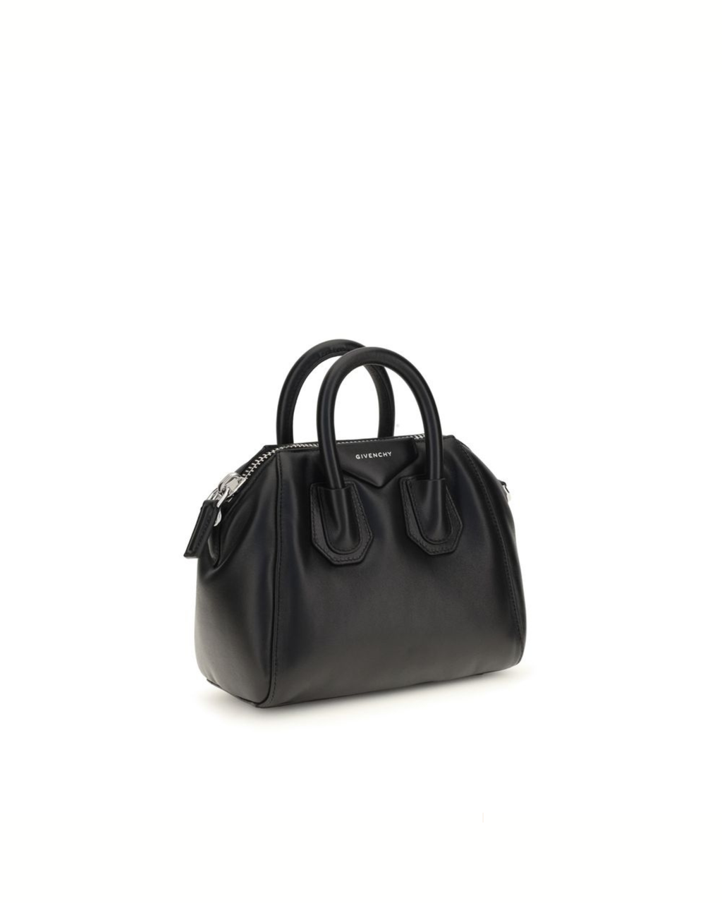 Givenchy – Antigona Bomber Mini Handbag in Pelle di Agnello Nera