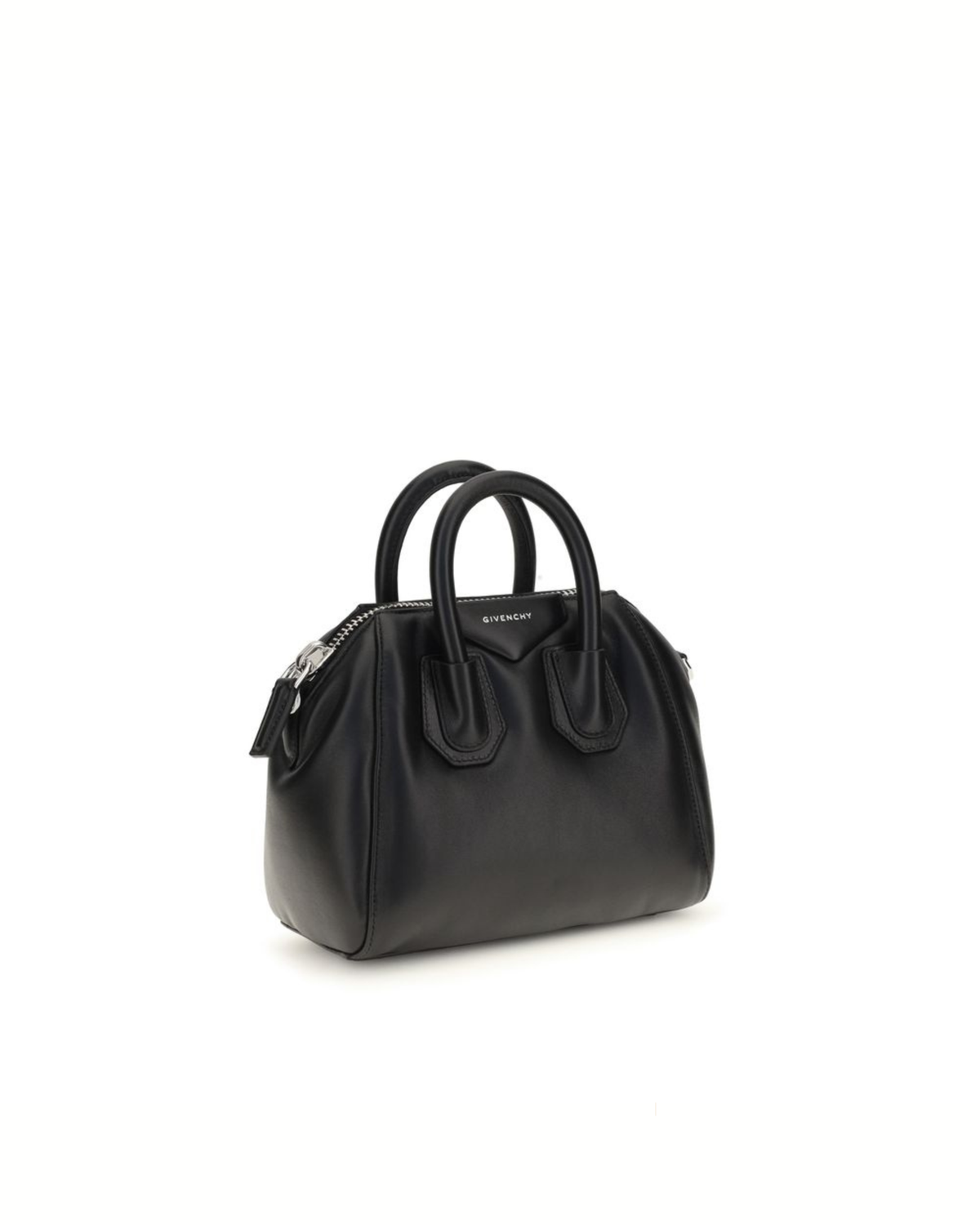 Givenchy – Antigona Bomber Mini Handbag in Pelle di Agnello Nera