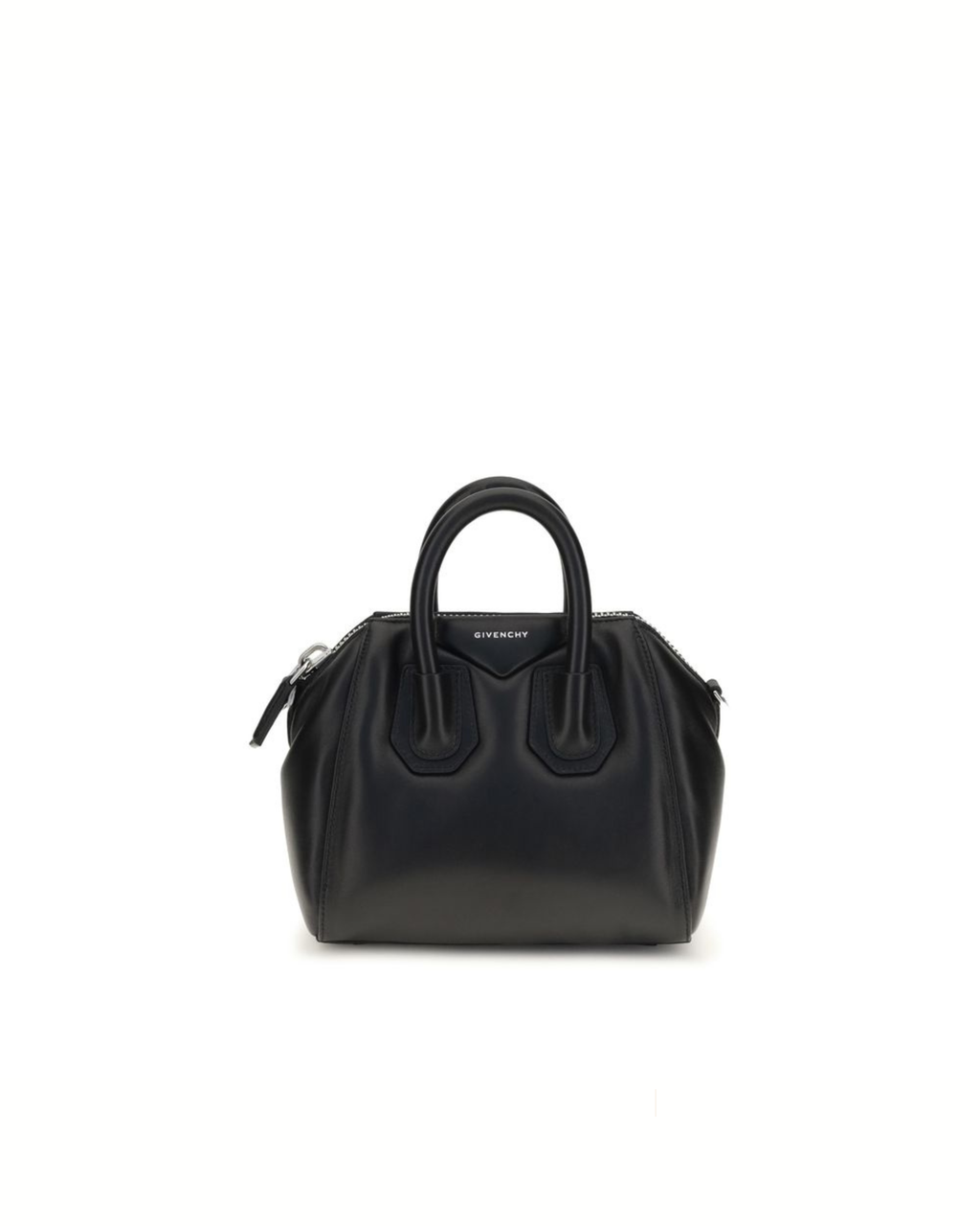 Givenchy – Antigona Bomber Mini Handbag in Pelle di Agnello Nera