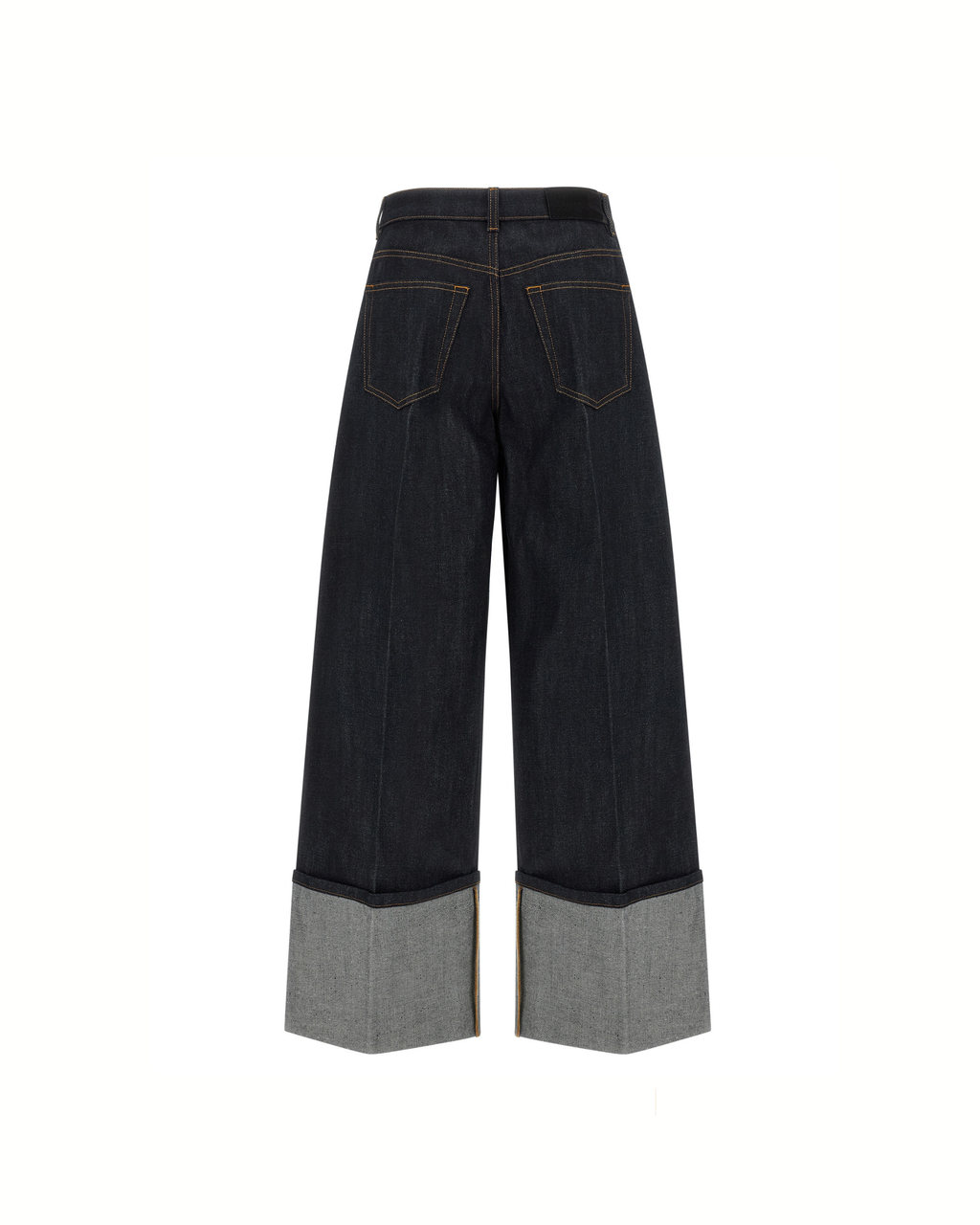 Givenchy – Wide-Leg Blue Jeans with Maxi Cuffs