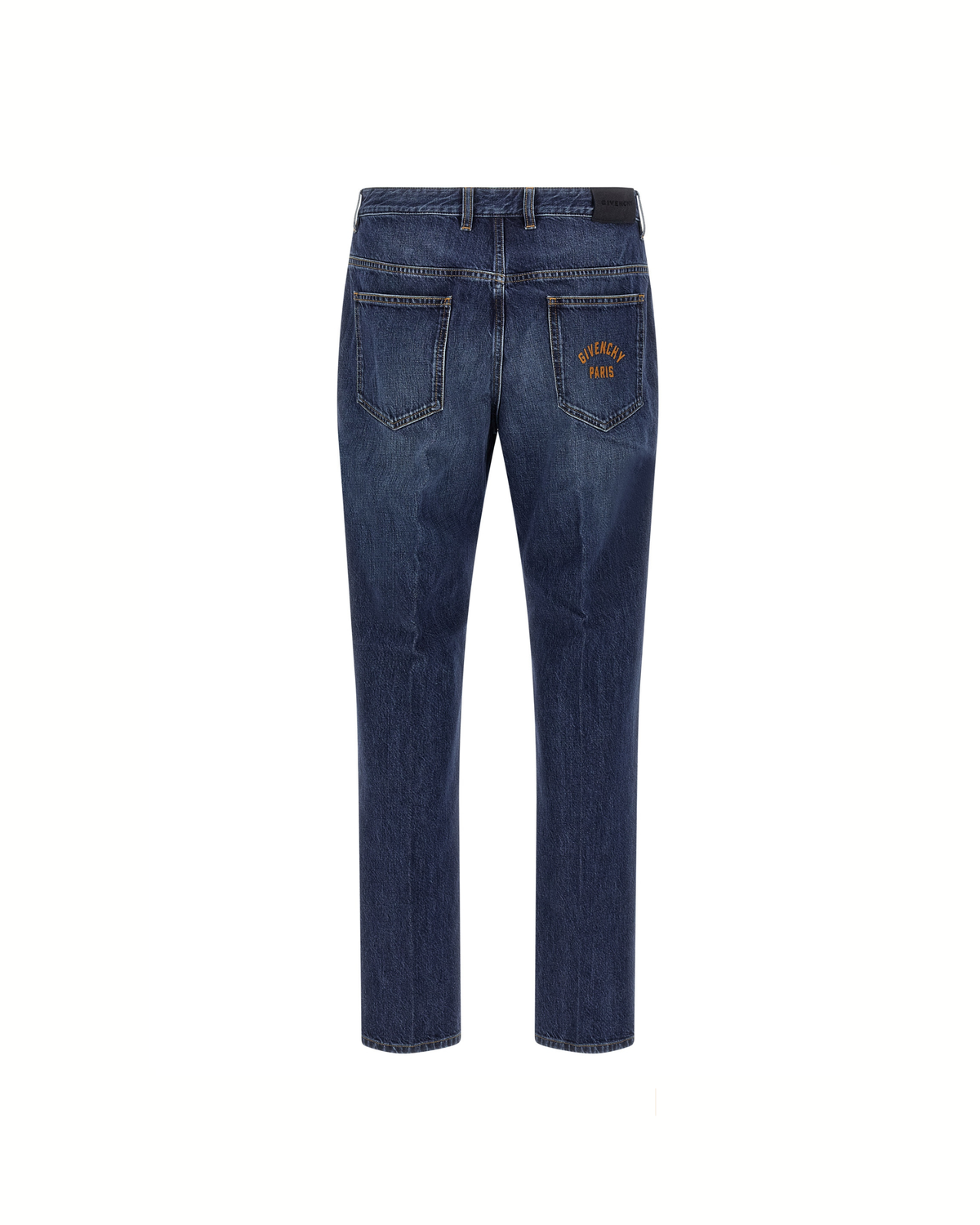 Givenchy – Jeans Straight Leg in Denim Blu con Logo