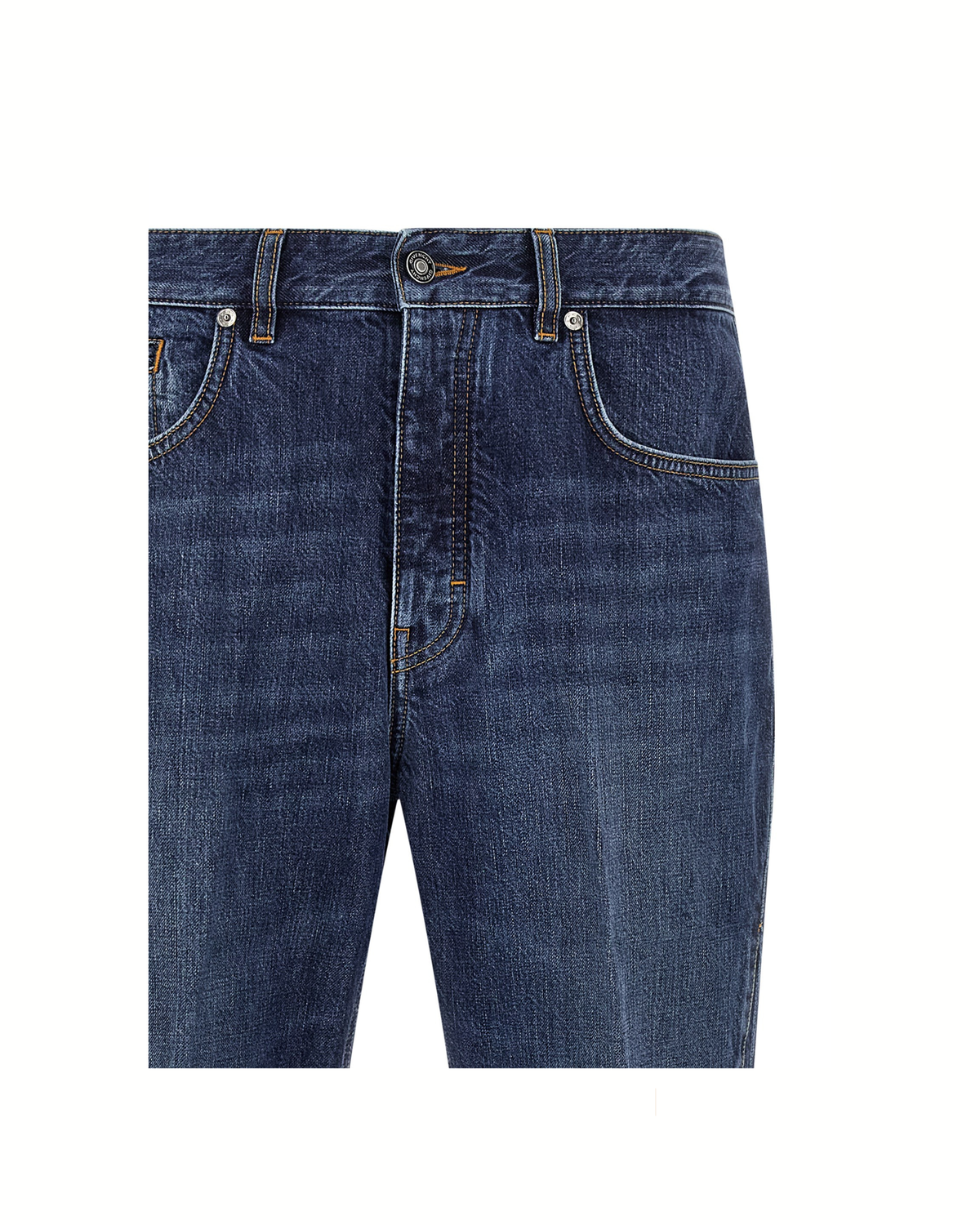 Givenchy – Jeans Straight Leg in Denim Blu con Logo