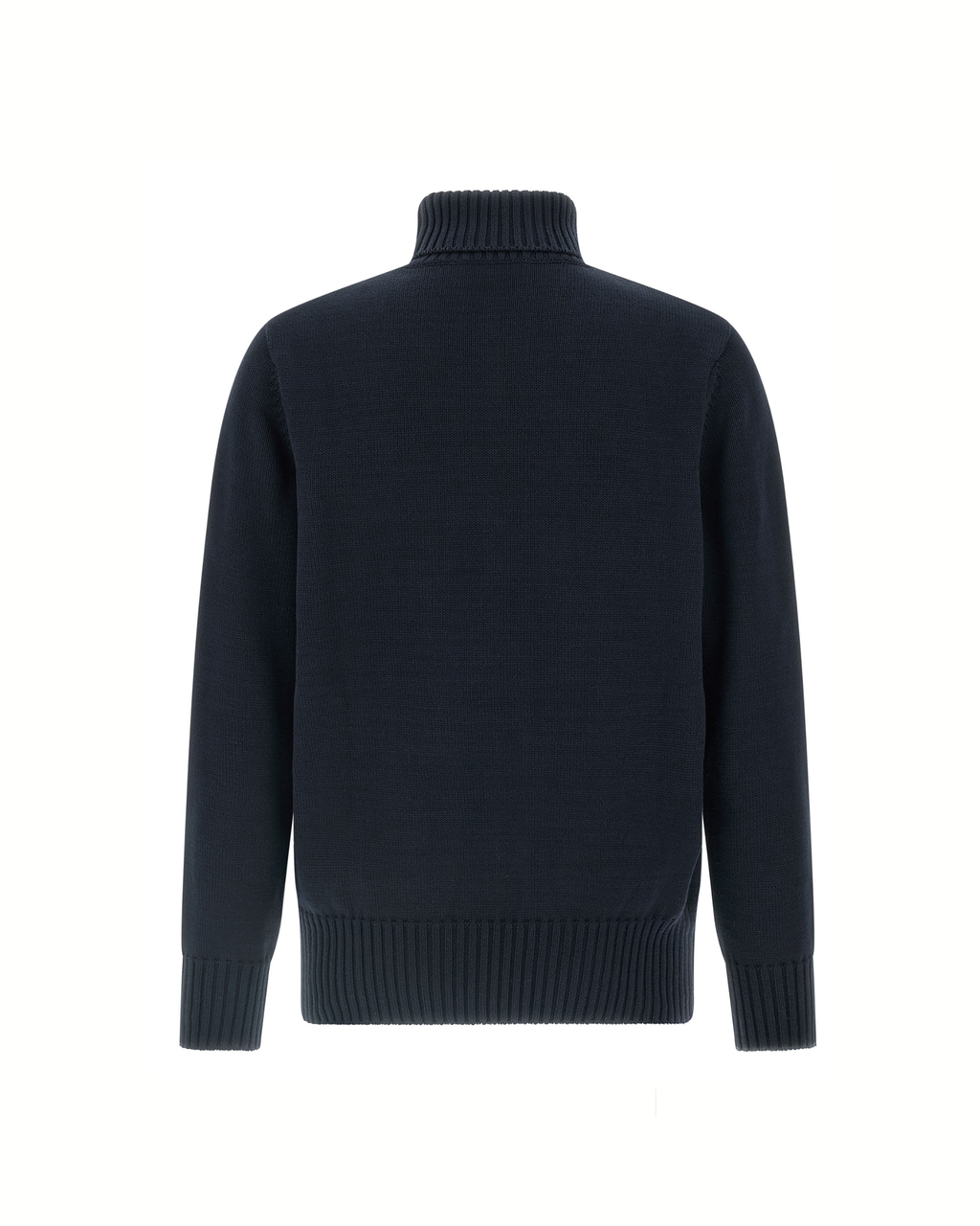 Givenchy – Maglione Dolcevita Blu in Cotone con Logo Ricamato