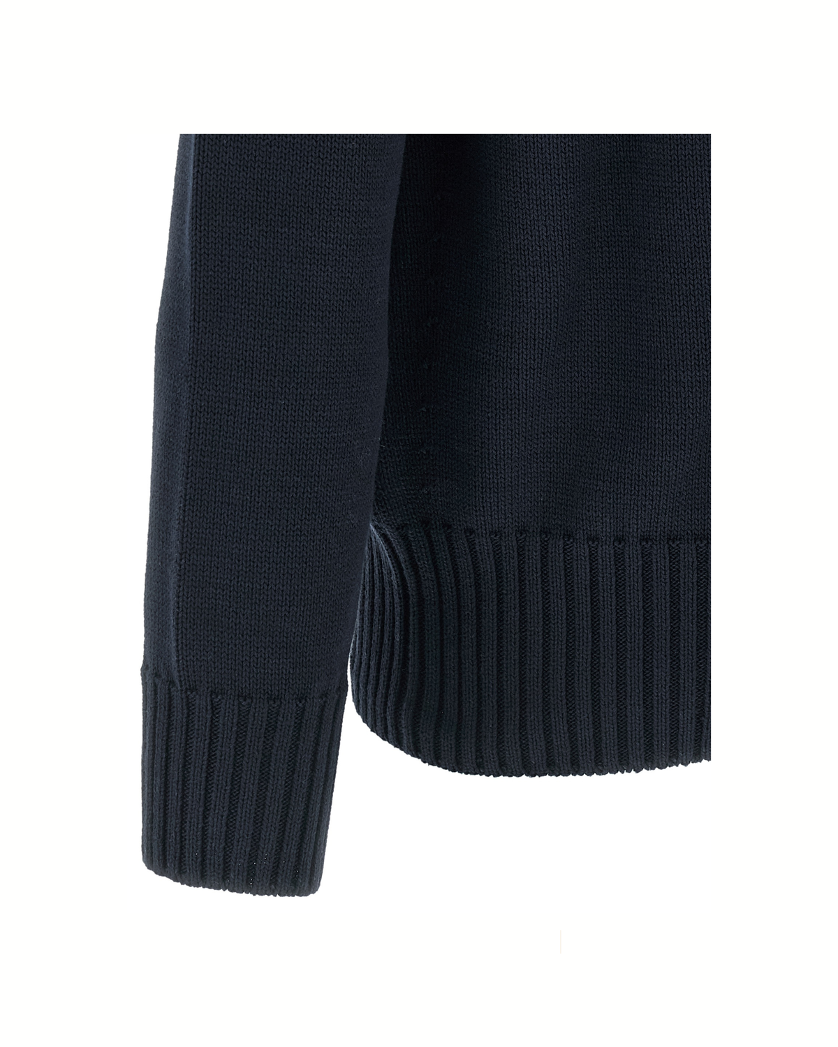 Givenchy – Maglione Dolcevita Blu in Cotone con Logo Ricamato