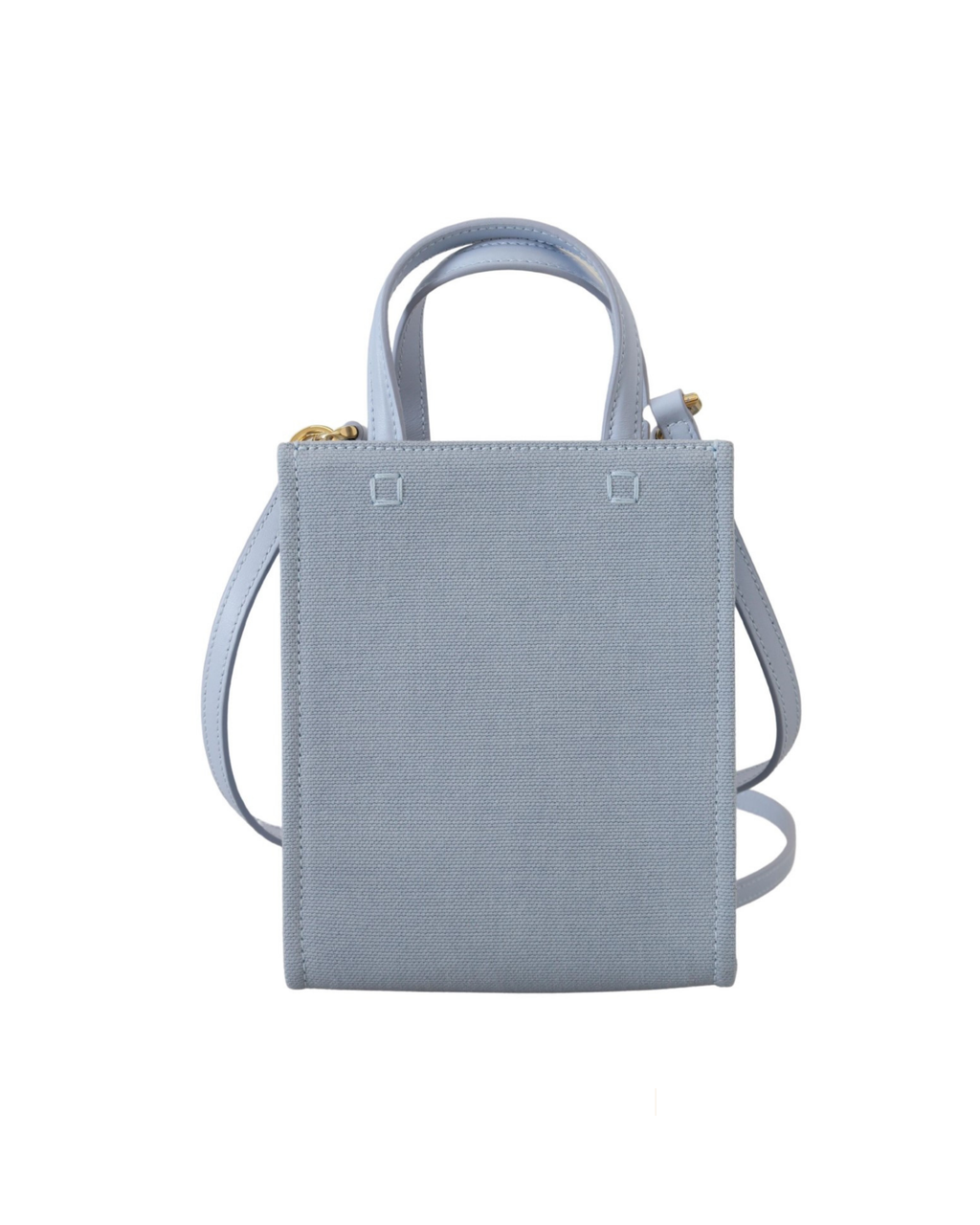 Givenchy – Mini Borsa Azzurro Cloud Blue in Cotone con Logo Givenchy Paris