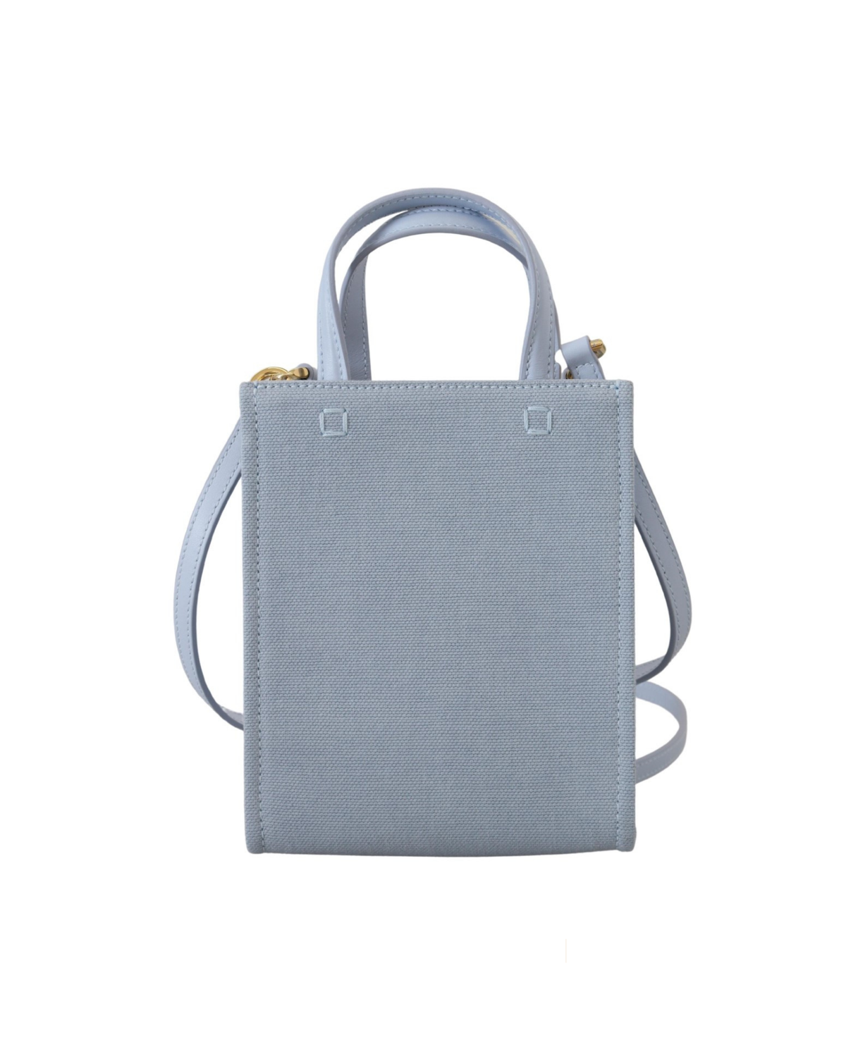 Givenchy – Mini Borsa Azzurro Cloud Blue in Cotone con Logo Givenchy Paris