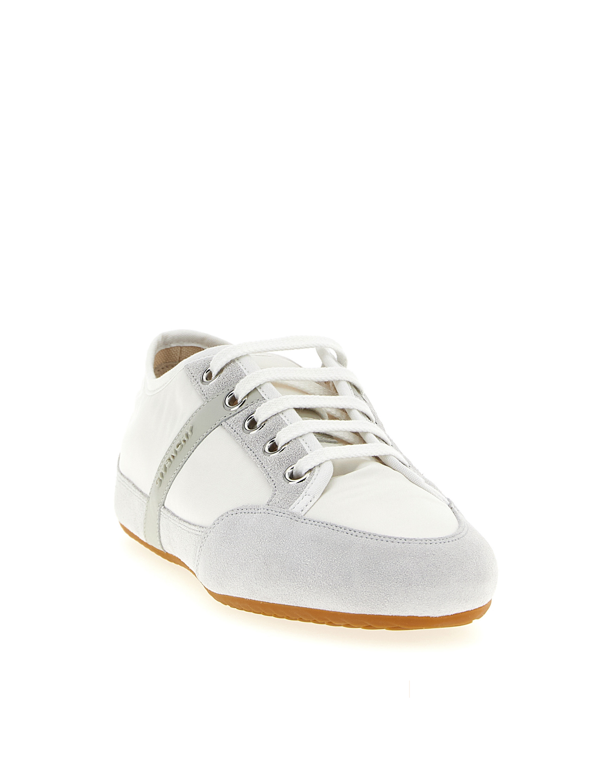 White Polyamide Low Top Sneakers