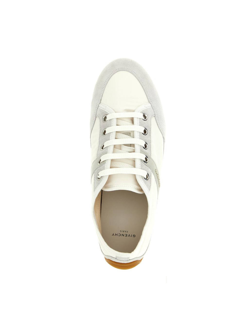 White Polyamide Low Top Sneakers