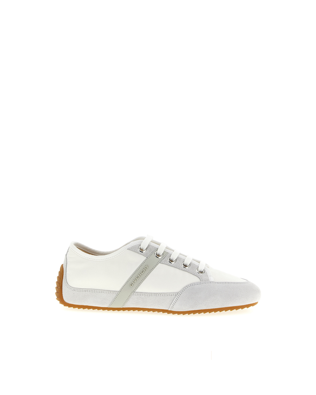 White Polyamide Low Top Sneakers