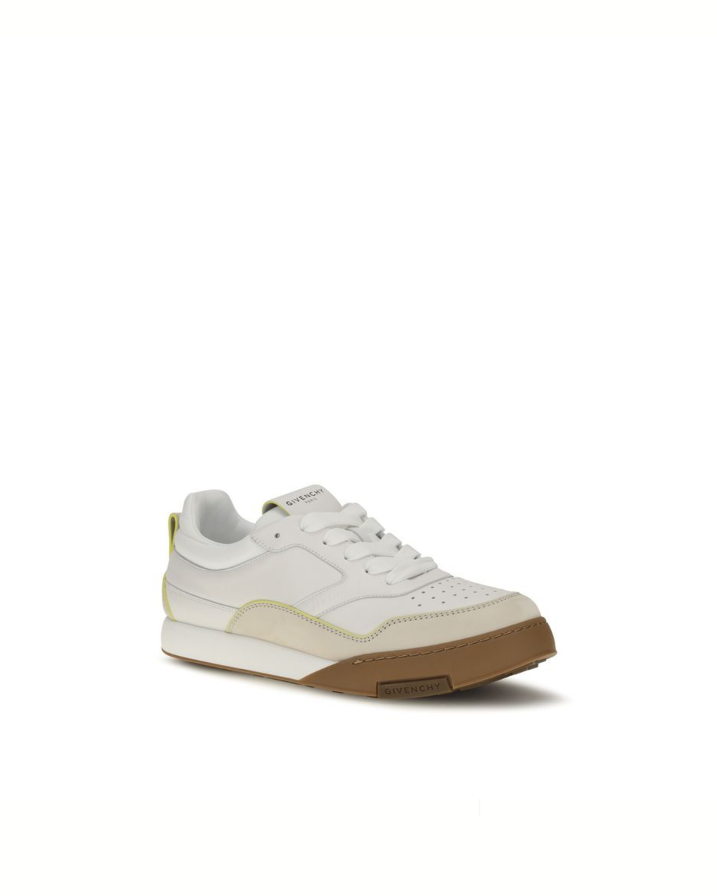Givenchy – Sneakers Yard in Pelle di Vitello Bianca con Dettagli Beige