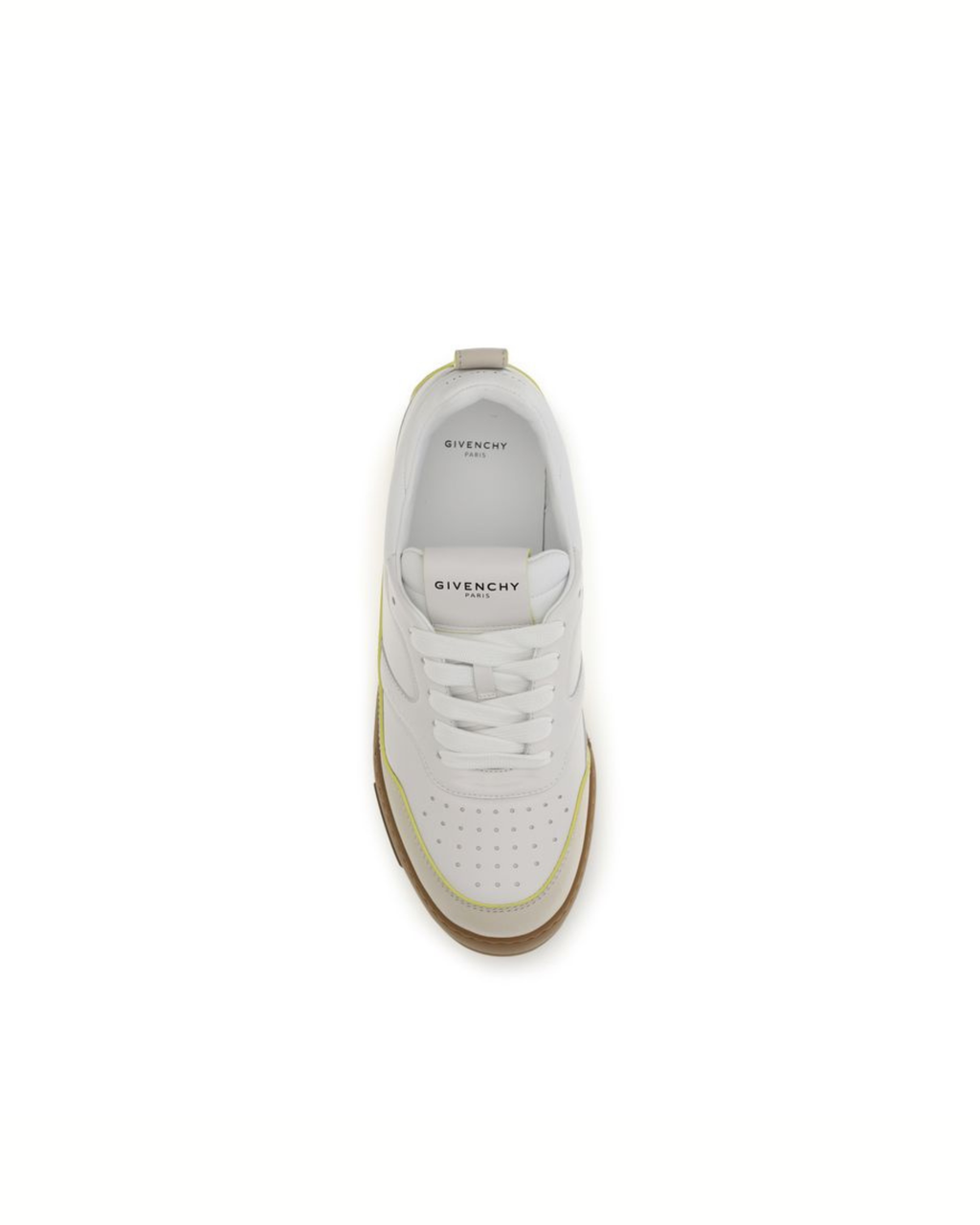 Givenchy – Sneakers Yard in Pelle di Vitello Bianca con Dettagli Beige