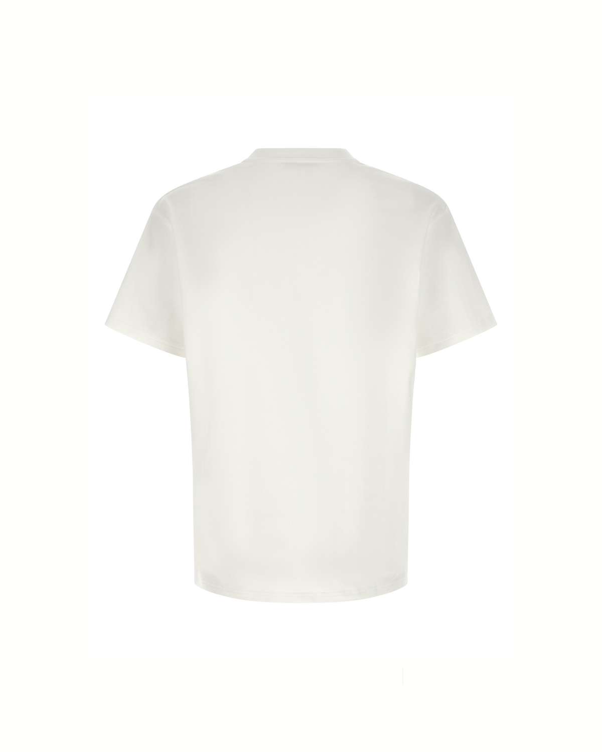 Givenchy – White Cotton and Silk T-Shirt with Jacquard Logo