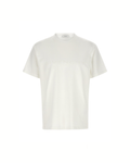 Givenchy – White Cotton and Silk T-Shirt with Jacquard Logo