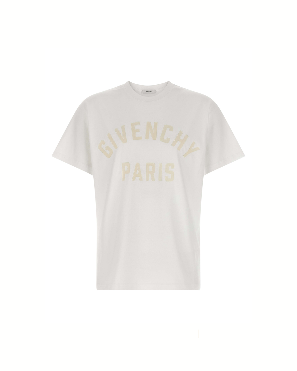 Givenchy – T-Shirt Bianca con Logo Givenchy Paris