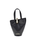 Jacquemus La Bambola Small Bucket Bag in Pelle Nera