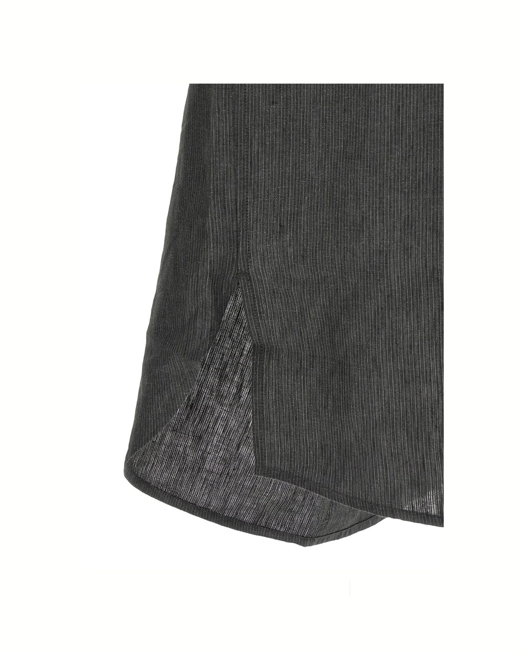 Jacquemus La Chemise Pastro – Camicia in Lino Grigio a Micro Righe