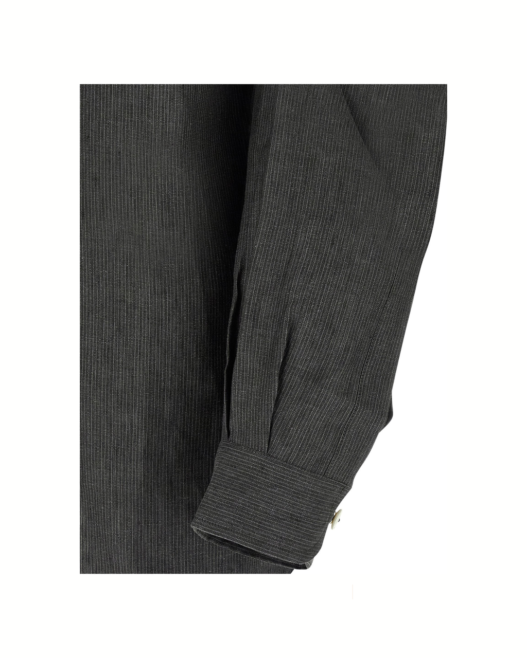 Jacquemus La Chemise Pastro – Camicia in Lino Grigio a Micro Righe
