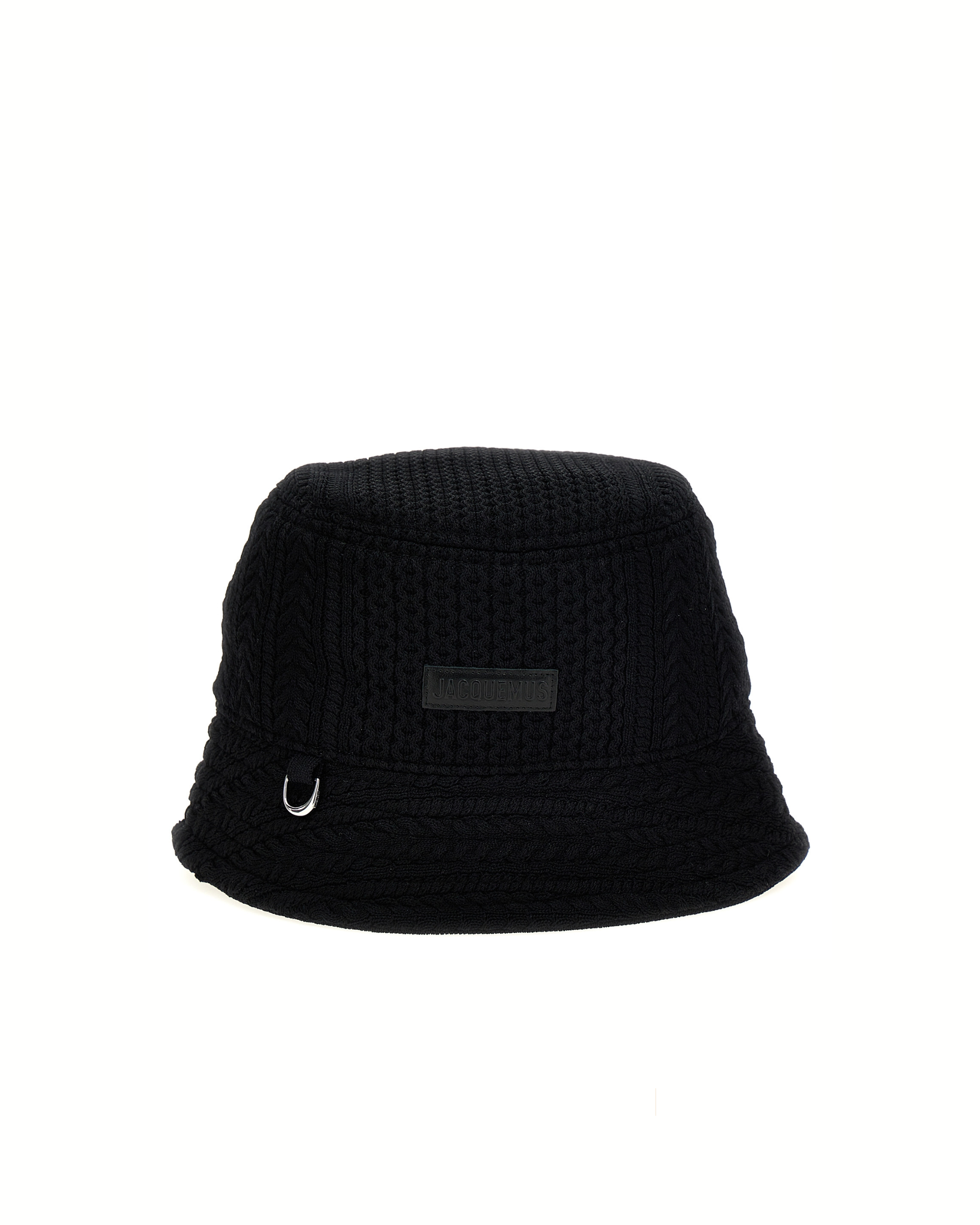 Jacquemus Le Bob Belo – Cappello Bucket Intrecciato Nero Unisex