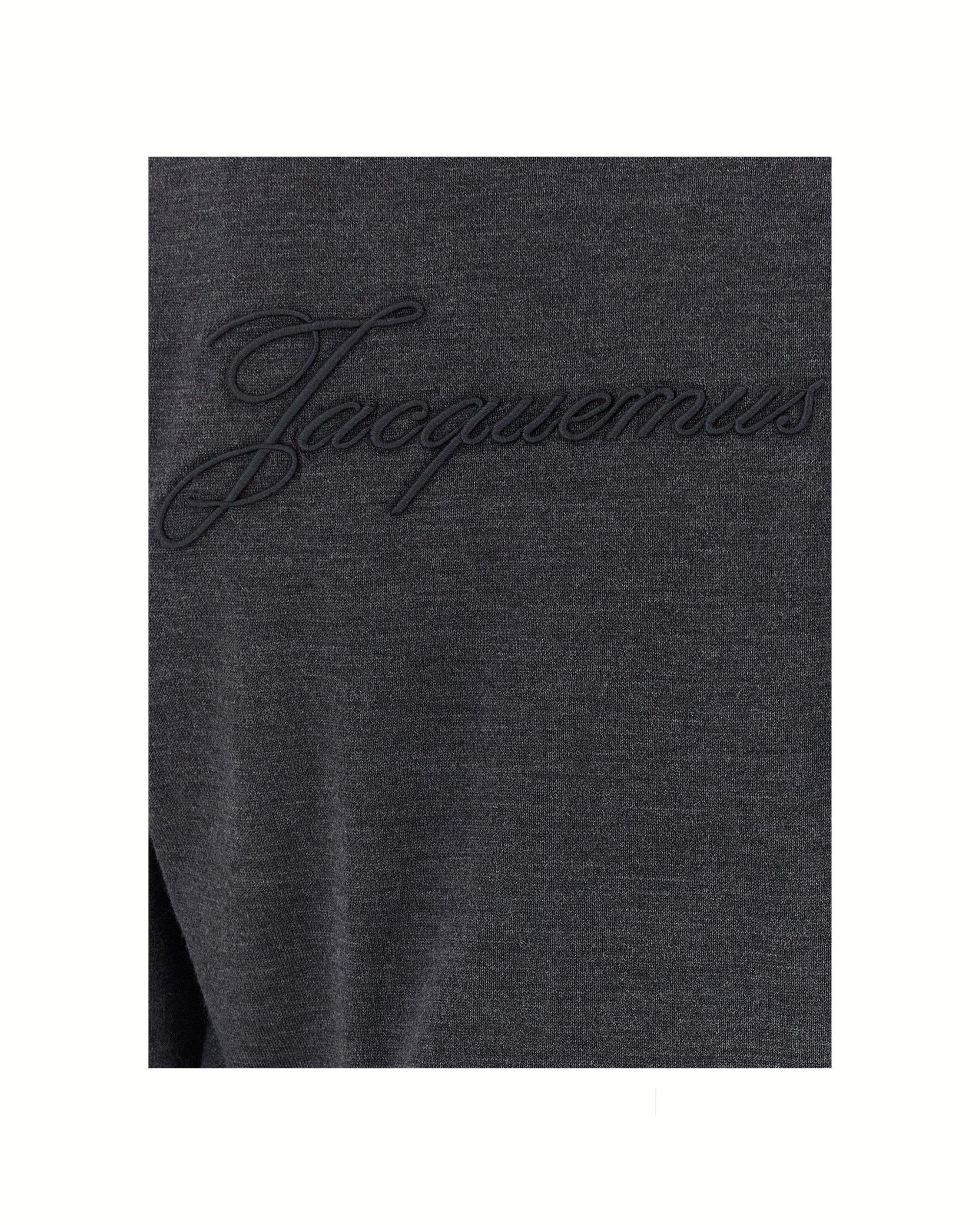 Jacquemus Le Cardigan Brodé Gray