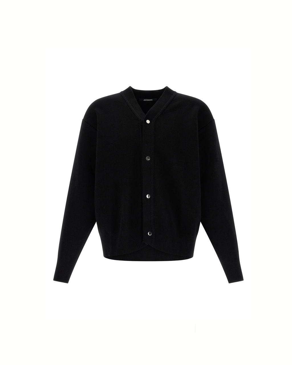 Jacquemus Le Cardigan Doppio – Cardigan in Lana Merino Nero Uomo