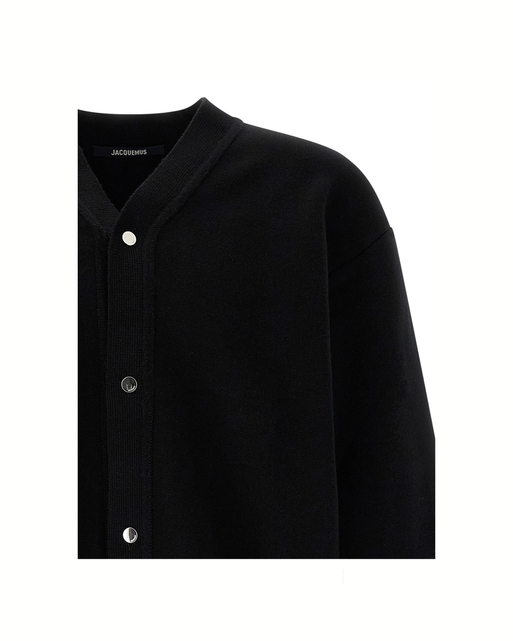Jacquemus Le Cardigan Doppio – Cardigan in Lana Merino Nero Uomo