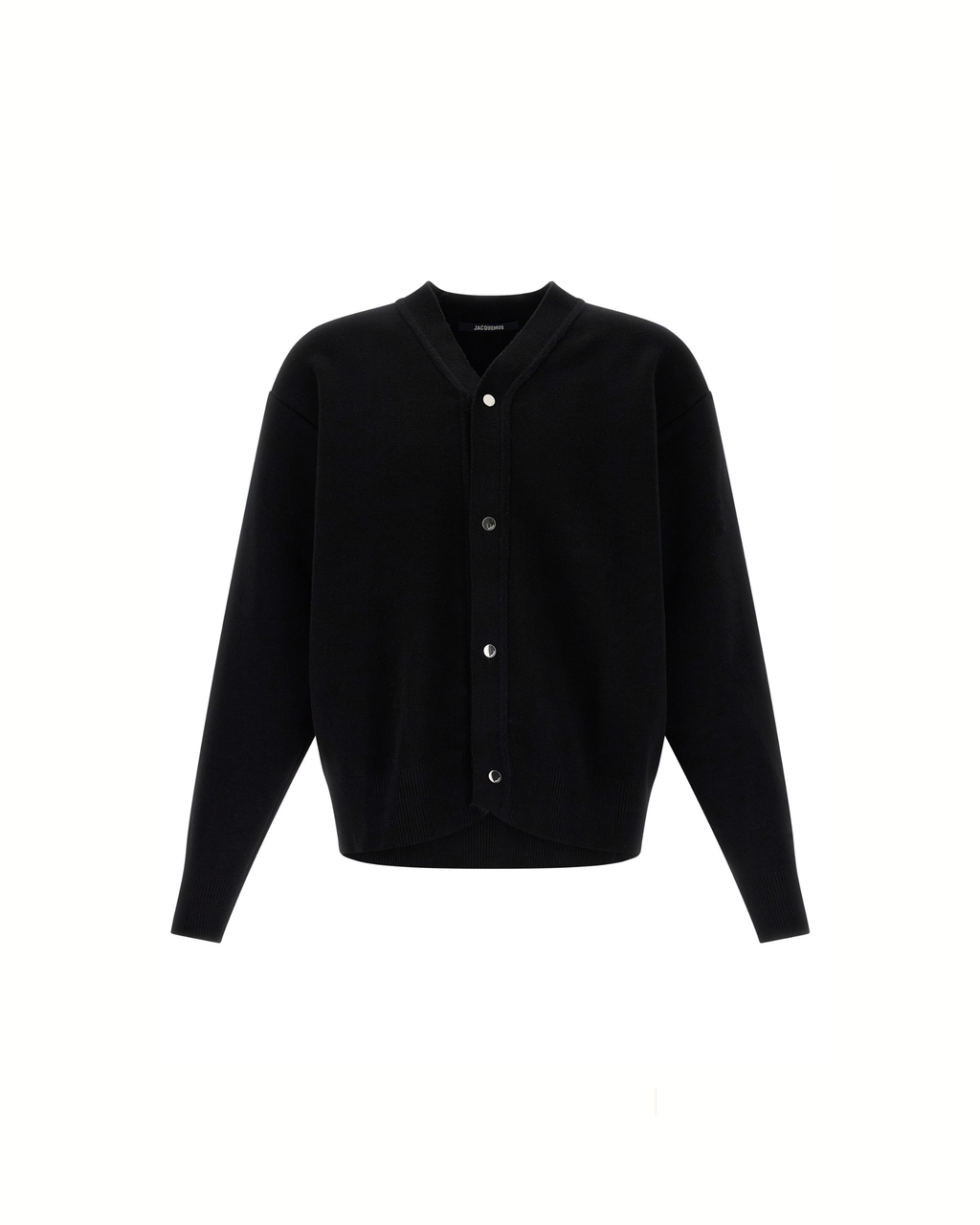 Jacquemus Le Cardigan Doppio – Cardigan in Lana Merino Nero Uomo