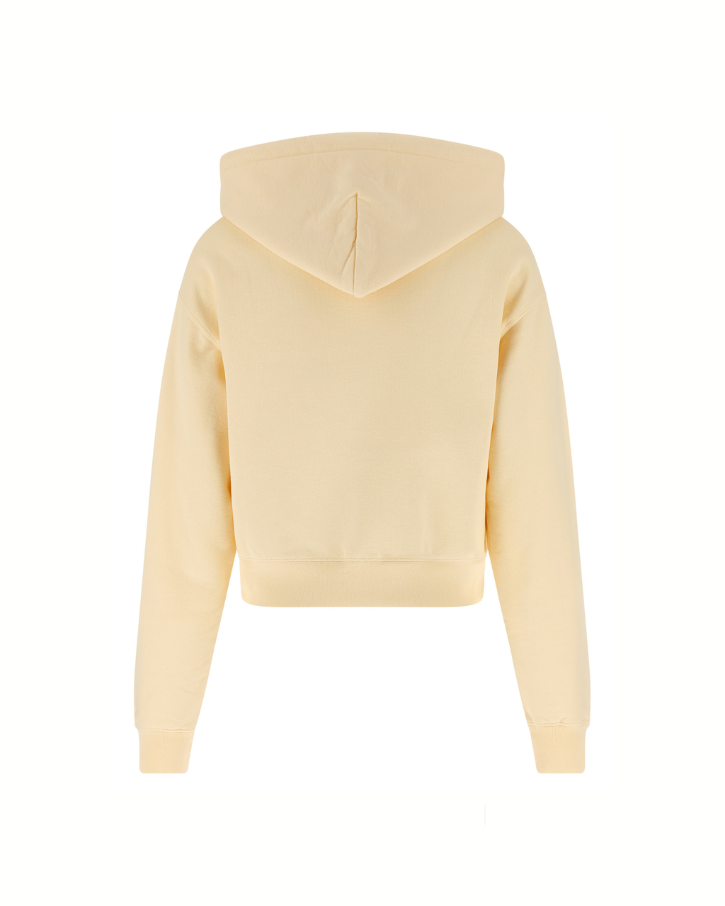 Jacquemus Le Hoodie Gros-Grain – Felpa con Cappuccio Crop Beige Donna
