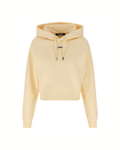 Jacquemus Le Hoodie Gros-Grain – Felpa con Cappuccio Crop Beige Donna