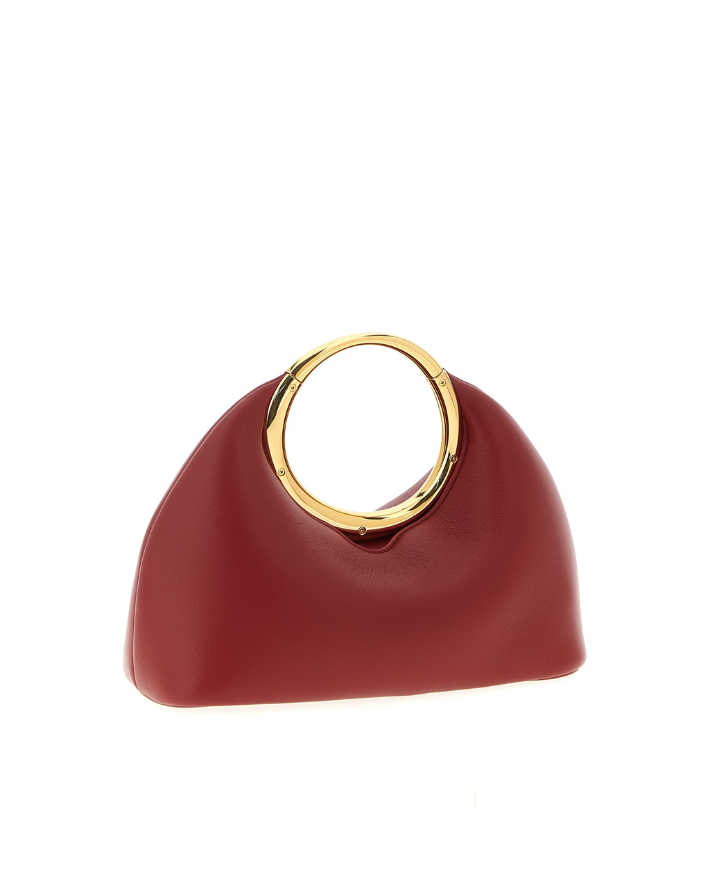 Jacquemus Le Petit Calino – Borsa a Mano in Pelle Nappa Rossa Donna