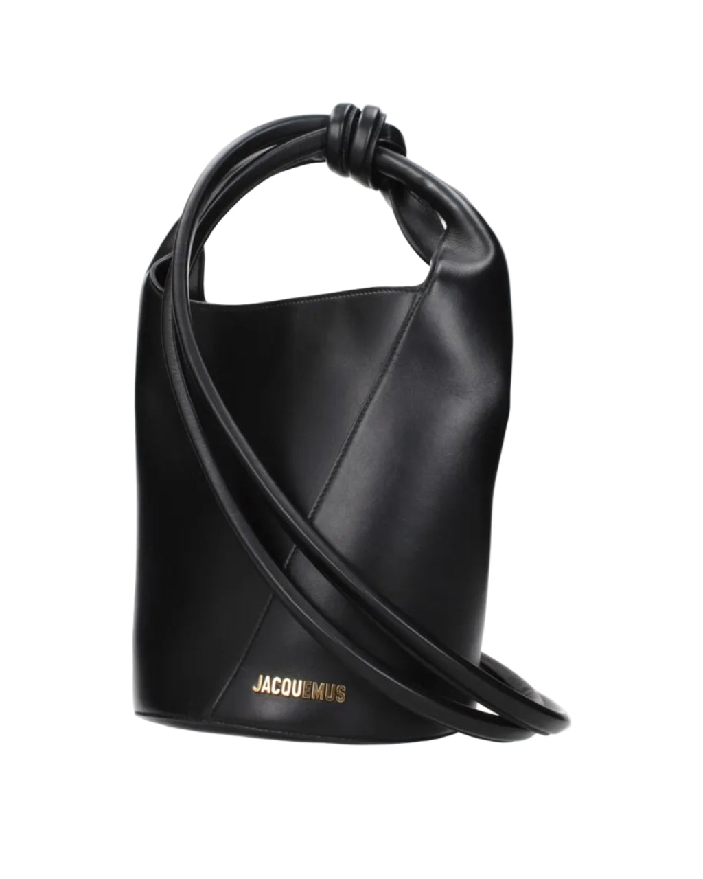 Jacquemus – Leather Crossbody Bucket Bag Black