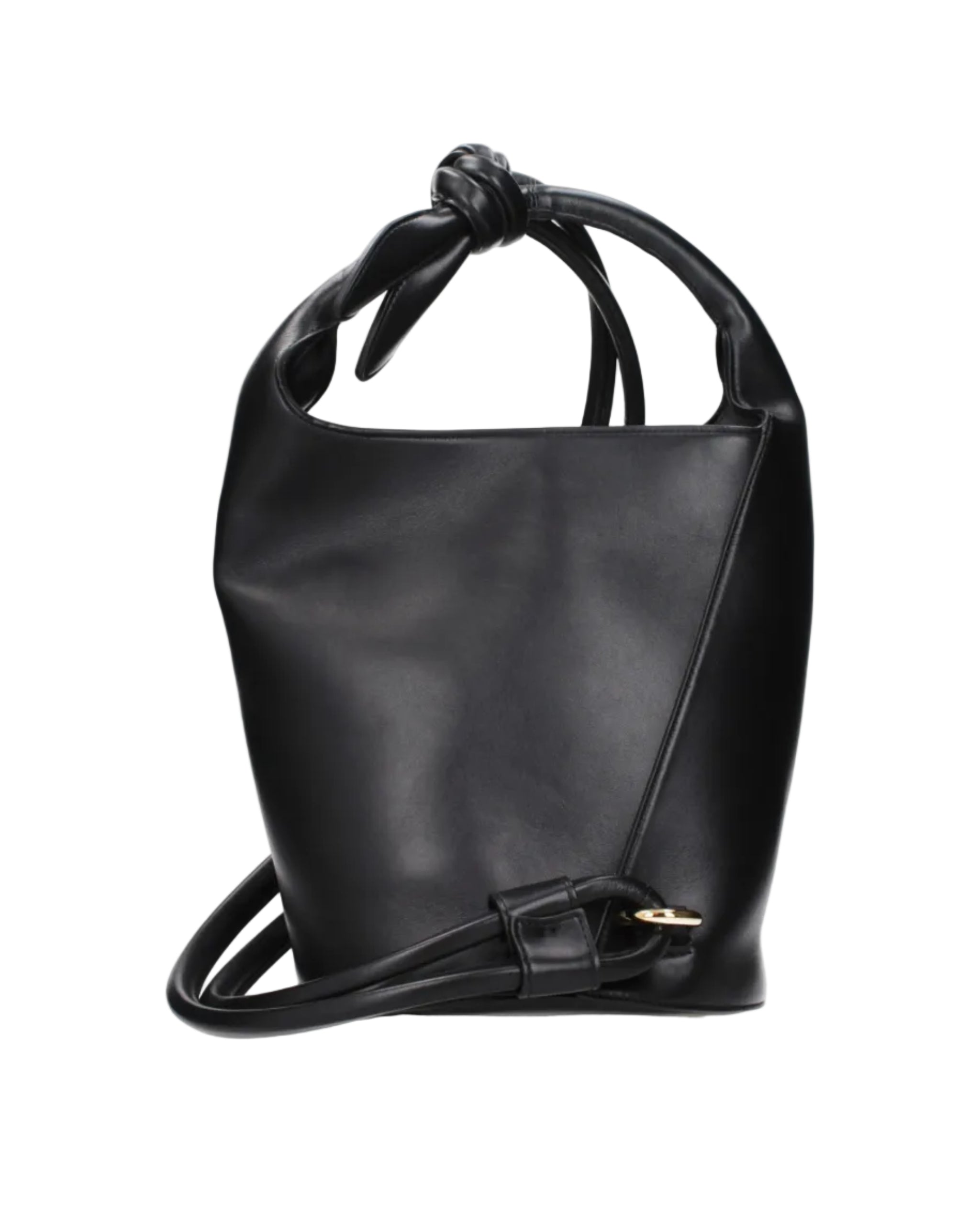 Jacquemus – Leather Crossbody Bucket Bag Black