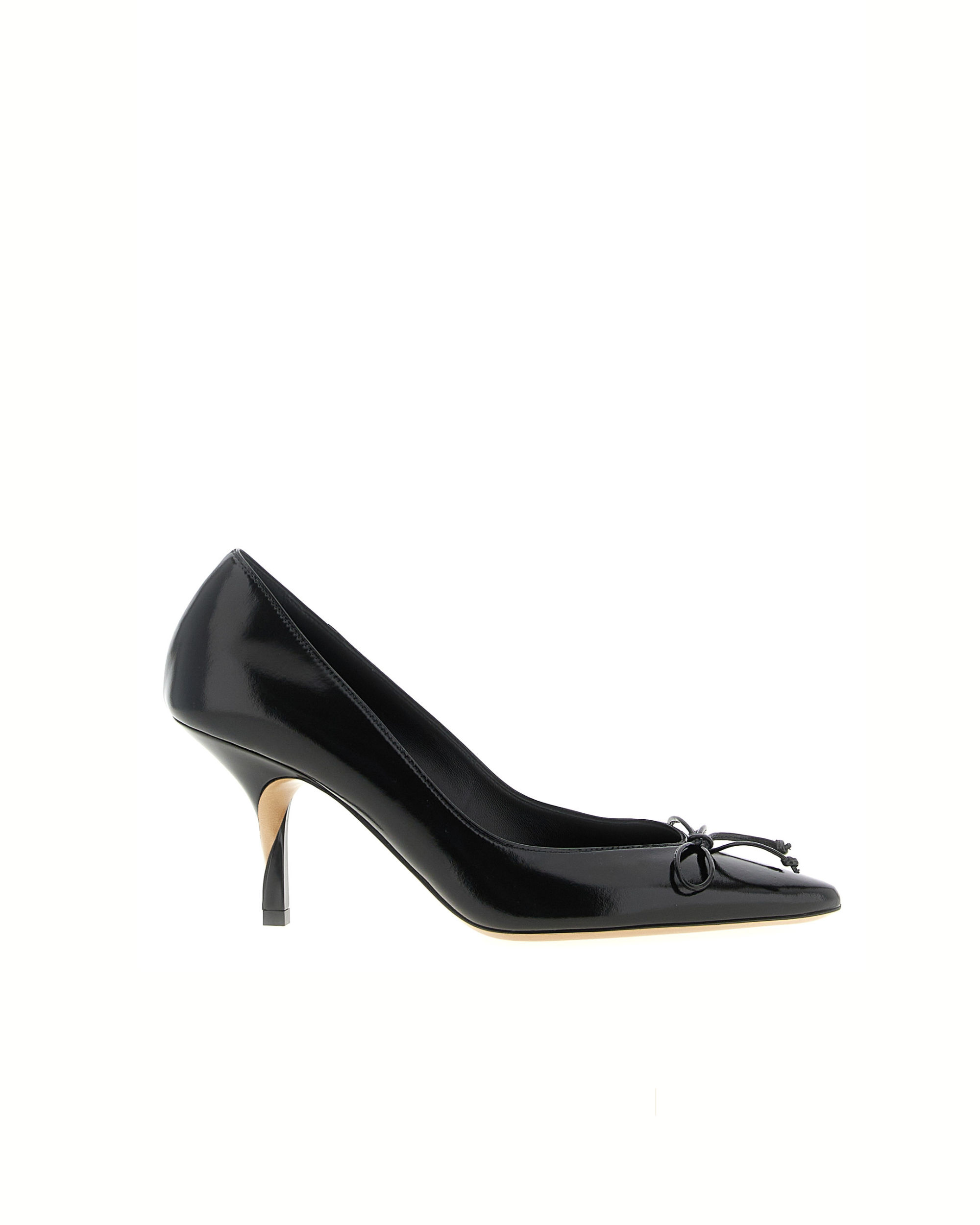 Jacquemus Les Escarpins Tourni – Décolleté in Pelle Nera con Fiocco Donna