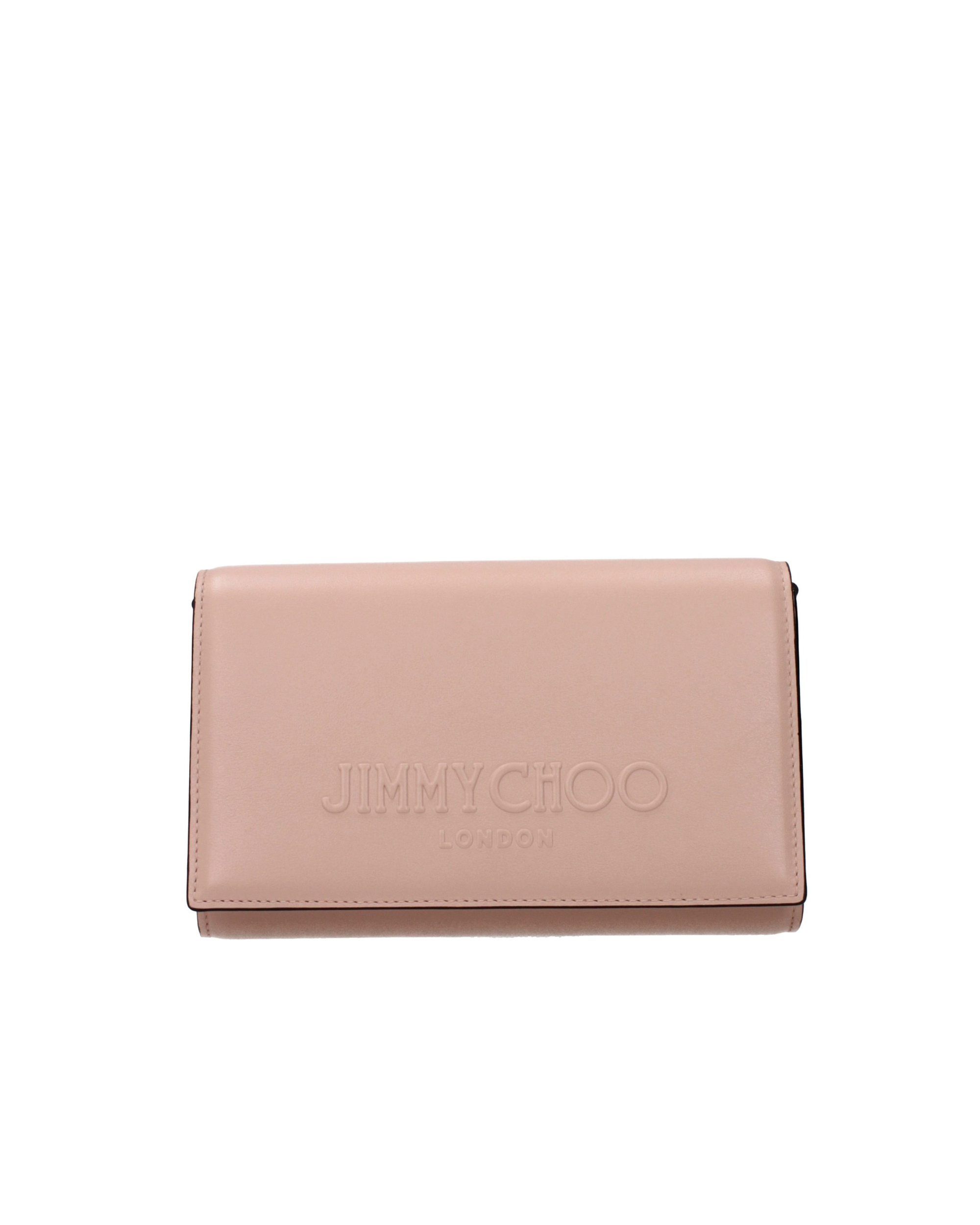 Jimmy Choo – Avenue Leather Clutch Powder Pink