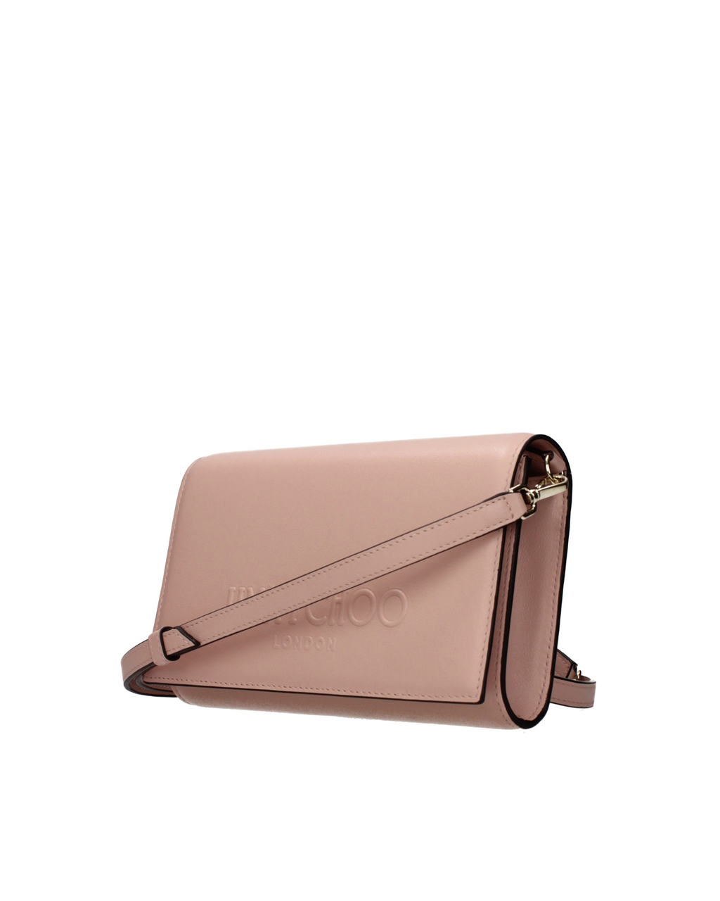 Jimmy Choo – Avenue Leather Clutch Powder Pink
