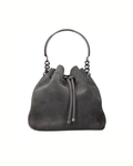 Jimmy Choo Bon Bon Suede Bag in Camoscio Grigio
