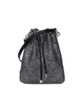 Jimmy Choo – Bon Bon Crystal Bucket Bag Black Antique Silver