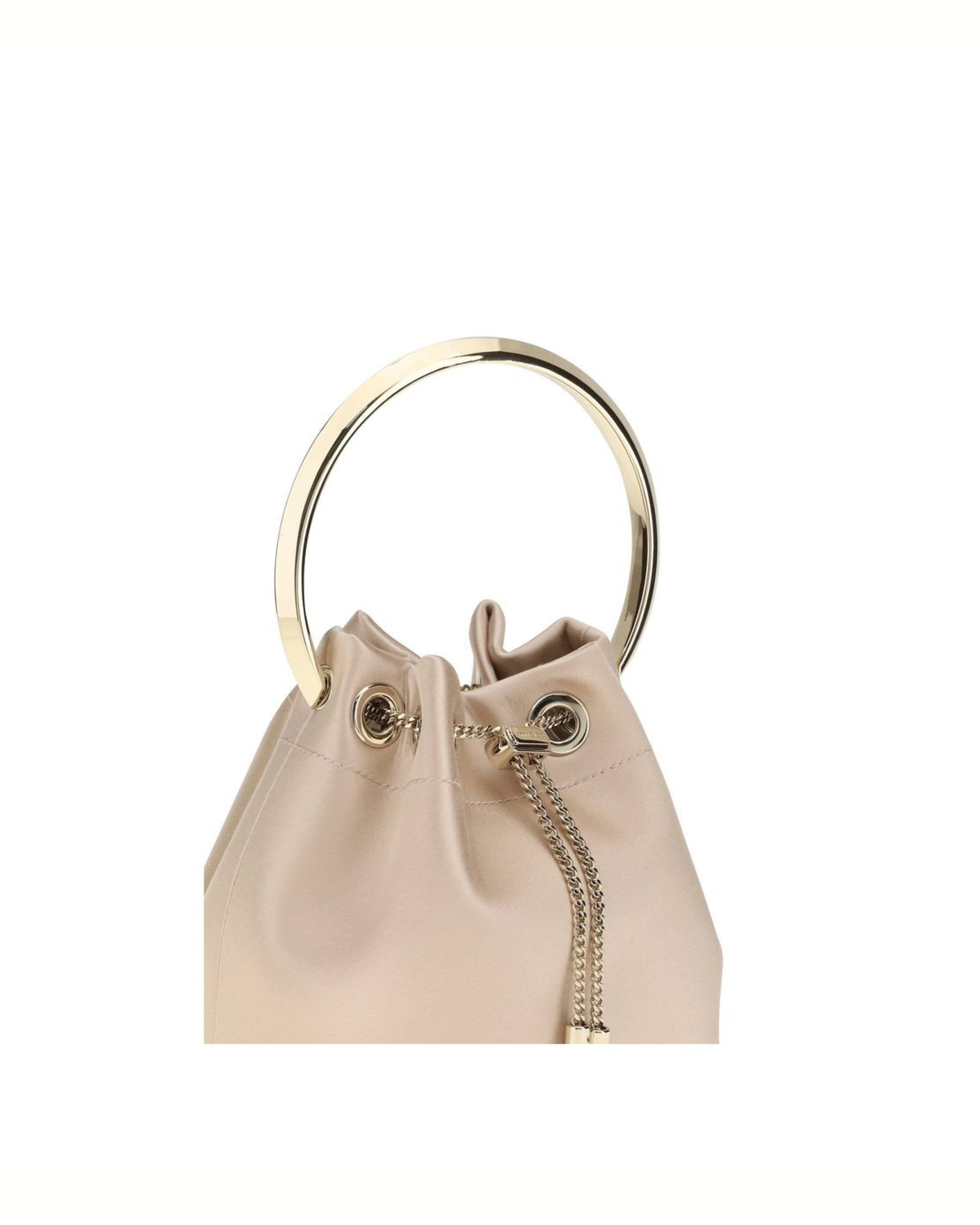 Jimmy Choo Bon Bon Handbag Satin Latte