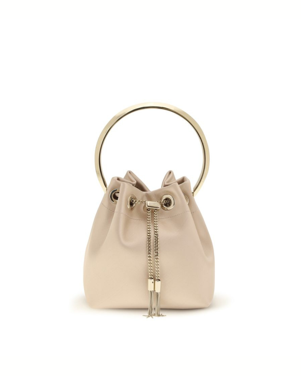 Jimmy Choo Bon Bon Handbag Satin Latte